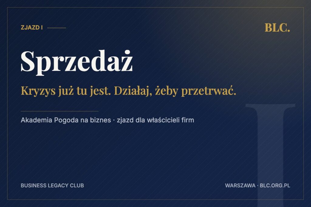 BLC – Zjazd I: Sprzedaż